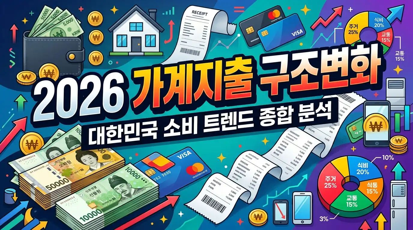 2026 가계지출 구조변화 - 대한민국 소비 트렌드 종합 분석