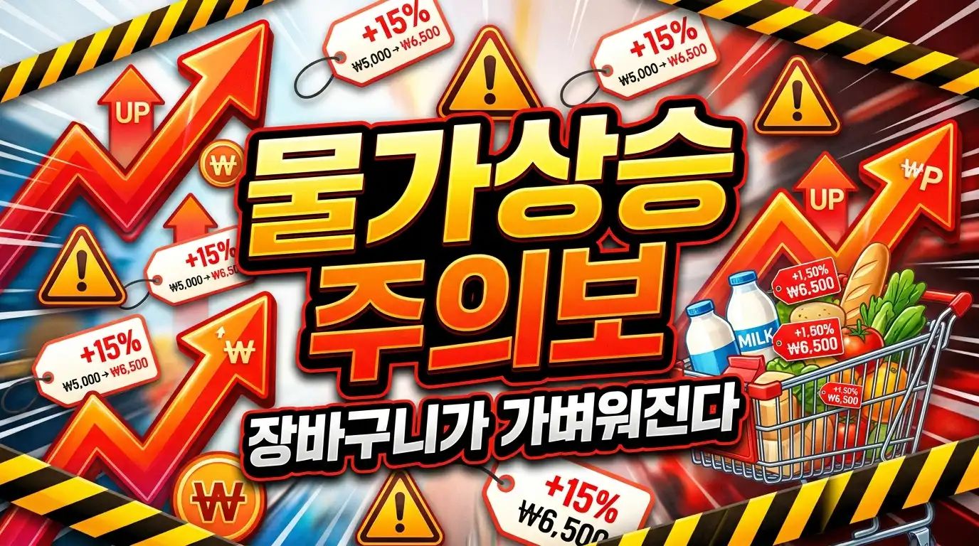 물가 상승 주의보 - 장바구니가 가벼워진다