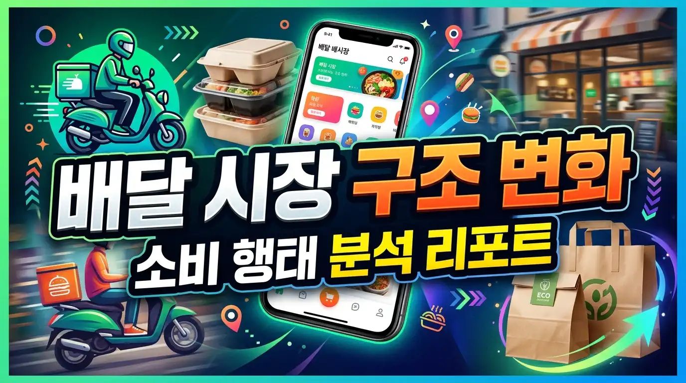 배달 시장 구조 변화 - 소비 행태 분석 리포트