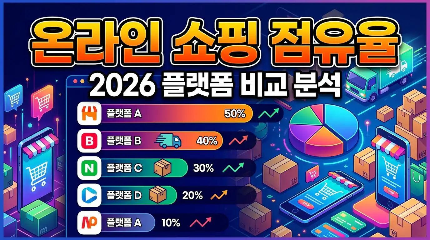 온라인 쇼핑 점유율 - 2026 플랫폼 비교 분석