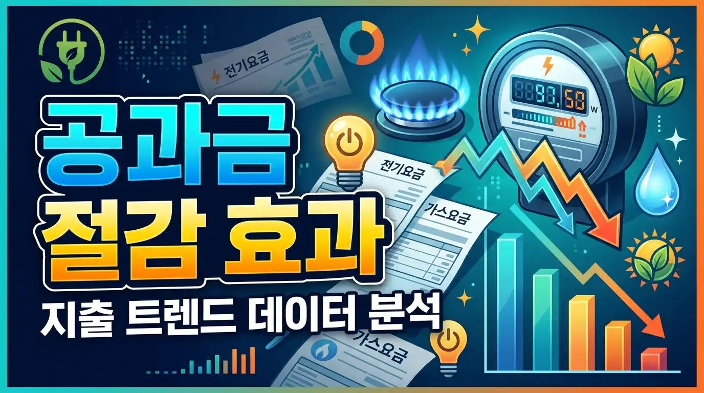 공과금 절감 효과 - 지출 트렌드 데이터 분석