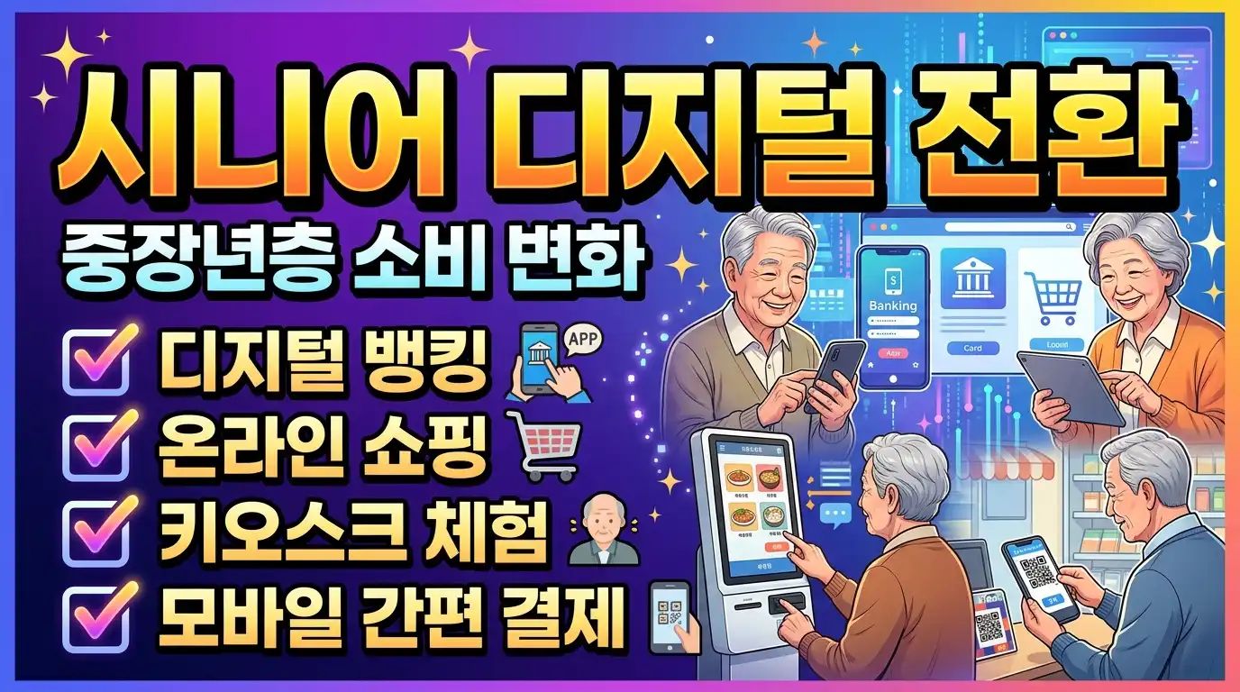 시니어 디지털 전환 - 중장년층 소비 변화