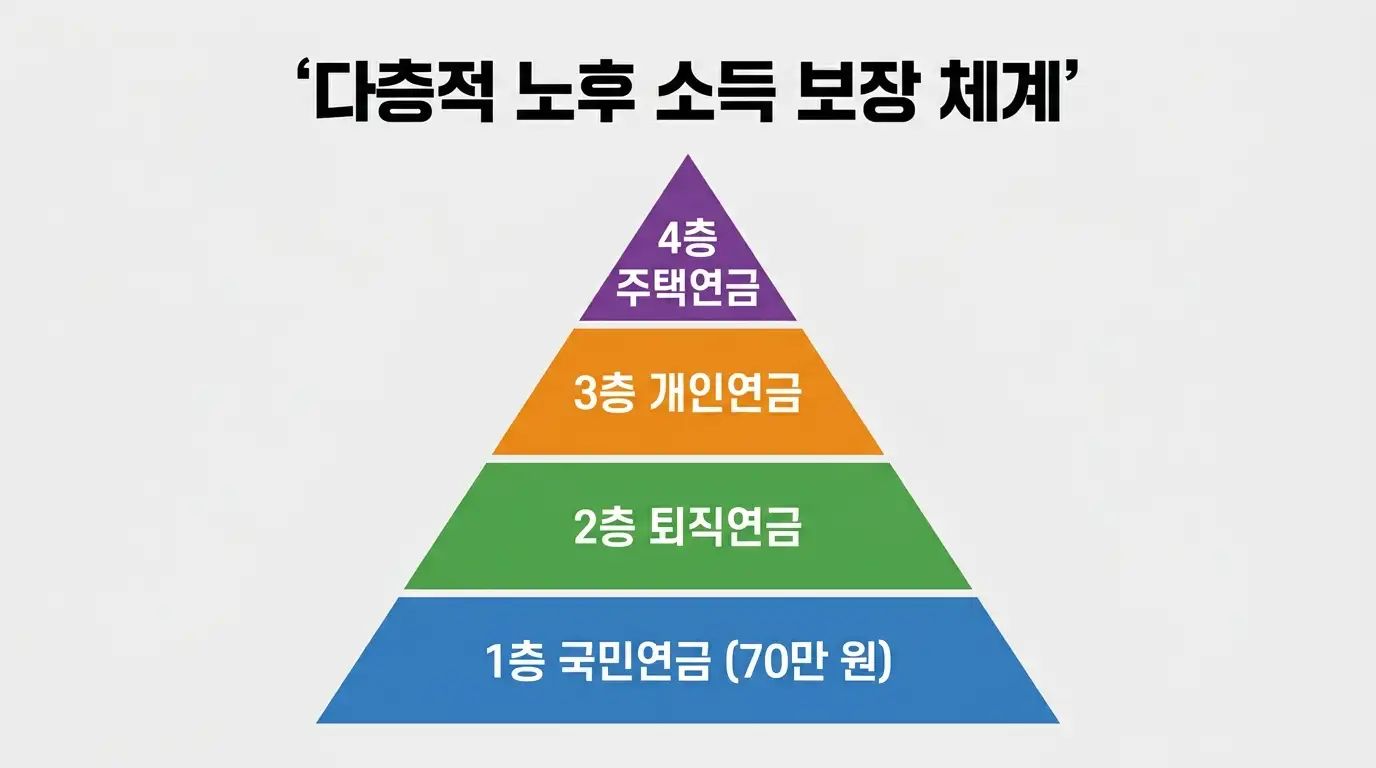 국민연금 퇴직연금 개인연금 주택연금 다층 노후 소득 전략