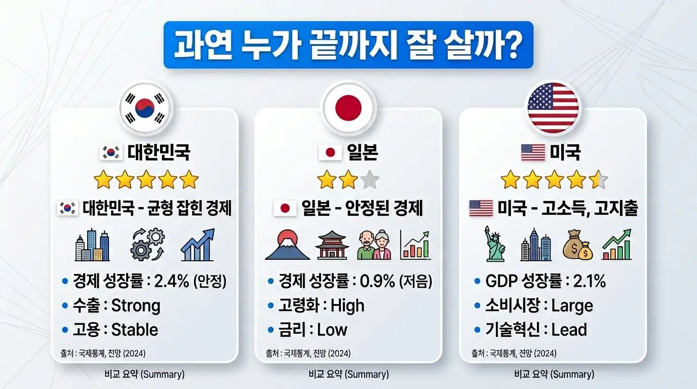 세후 실질 구매력 비교 결론 차트