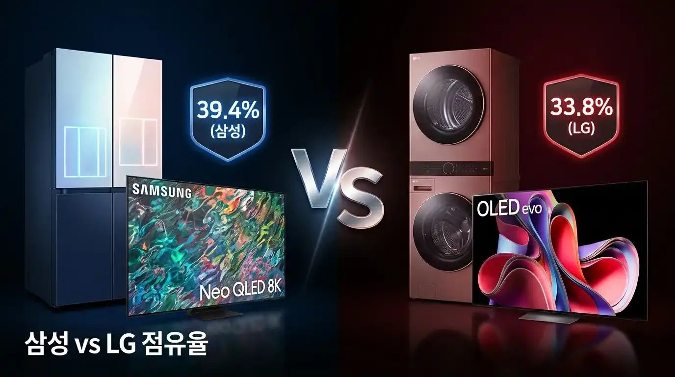 삼성 비스포크와 LG 오브제컬렉션의 프리미엄 가전 브랜드 경쟁 구도