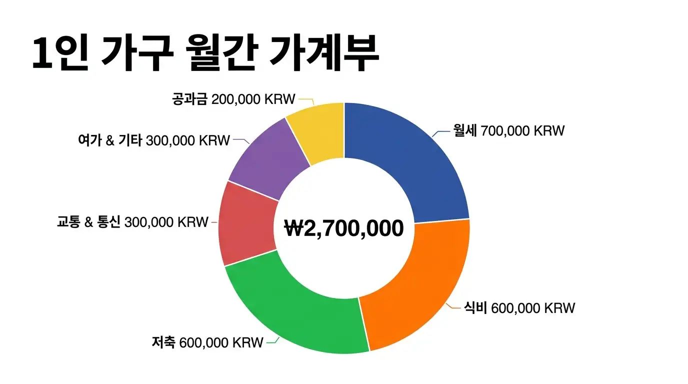 1인 자취 월 300만원 가계부 분석