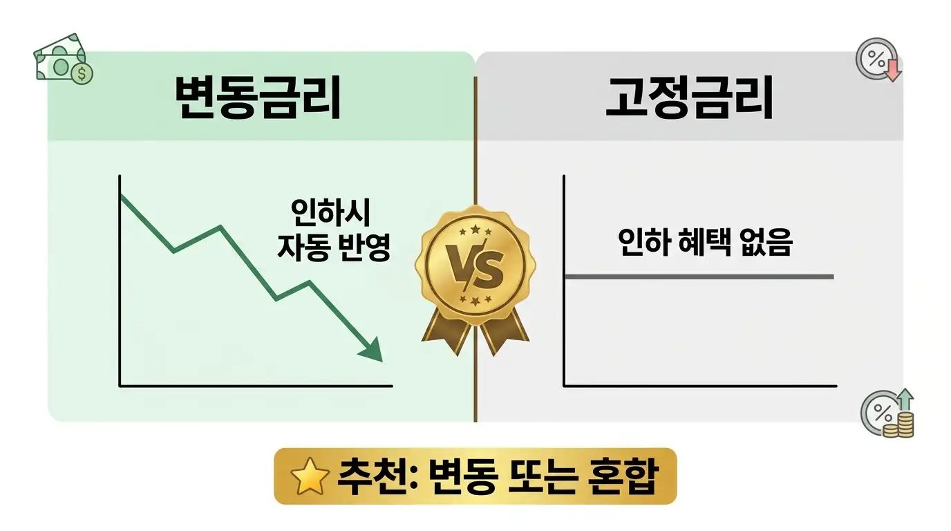 변동금리와 고정금리 대출 비교와 2026년 추천 선택지