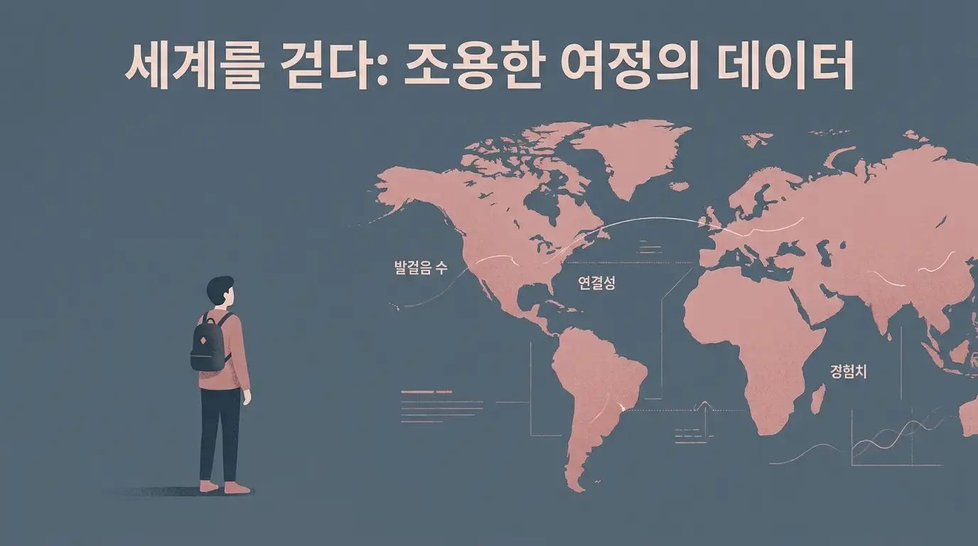 한국 1인 가구 비중과 해외관광객 통계 인포그래픽